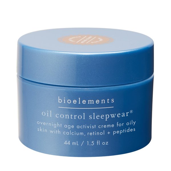 Bioelements Oil Control Sleepwear - 1.5 fl oz - Night Cream for Combination & Oily Skin - With Calcium, Retinol & Peptides - Vegan, Gluten Free - Never Tested on Animals