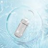 Yuchew Bling Pill Case Pill Container Rhinestone Pill Box Portable Waterproof Pocket Pill Holder Storage Bottle with Keychain for Travel, Outdoor, Camping (Silver)