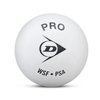Dunlop White Pro Squash Ball - 3 Balls
