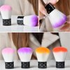 Kalolary 6Pcs Nail Art Dust Brush Remover Powder Cleaner Kabuki Brushes Makeup Powder Blush Brushes Nail Cleaning Brush Nail Art Tools for Cosmetic Makeup or Nail Art-Colorful