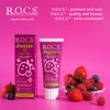 R.O.C.S. Junior Toothpaste - Enamel Whitening Teeth Gum Protection - for Children 6-12 Years Old - Safe to Swallow - Natural, No Fluoride or Sulfate (Berry Mix, Pack of 1)