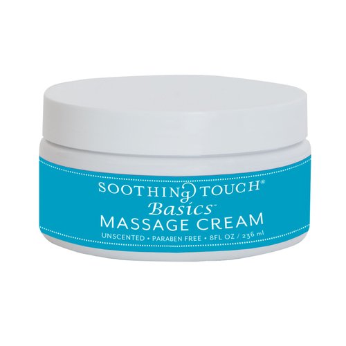 Soothing Touch Basics Massage Cream, Unscented, 8 Ounce