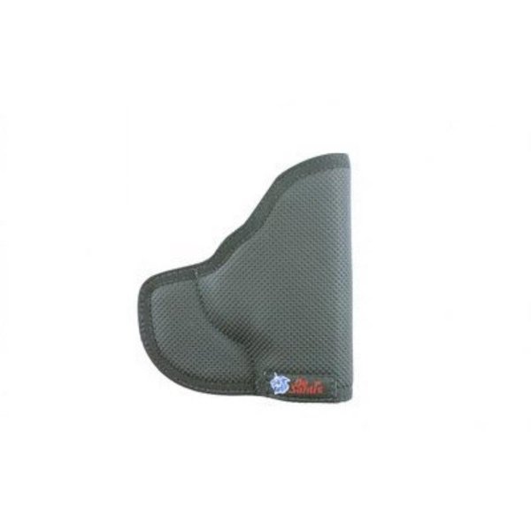 DeSantis Nemesis Pocket Holster For Pistols, Made of Quality Tacky Material, Ambidextrous, Unisex Gun Holster, Fits RUGER LC9, SPRINGFIELD XDS, BERRETTA NANO, GLOCK 42 W/CT LG-433 RED + GREEN, Black