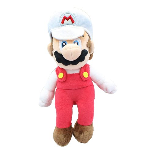 Little Buddy Super Mario All Star Collection 1420 Fire Mario Stuffed Plush, 9.5", Multicolor