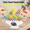 Gdaytao 64Pcs Tower Stack Game | Balance Game | Stacking Game for Kids & Adult | Board Game & Puzzle Game | Family Games for Coordination & Creativity