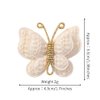 6 Pcs Handmade Cute Butterfly Barrettes, Knitted Hair Pins and Hair Styling Accessories for Girls and Teens
