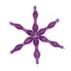 Bright Purple Handmade Beaded Christmas Ornament – Star Design Crafted from Recycled Paper Beads by Outreach Uganda | Unique Eco-Friendly Holiday Decoration for Trees