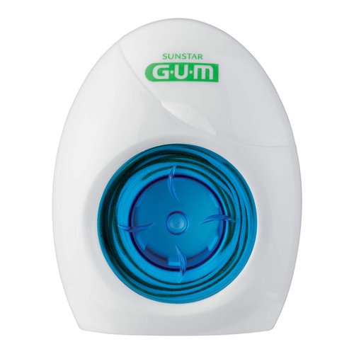 GUM EasyThread Threader Floss - Expanding Dental Floss for Braces, Bridges, and Implants - Built in Rigid Floss Threaders (6pk)