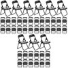 Gadpiparty 36 Pieces Mini Foldable Chairs 1/6 Scale Plastic Dollhouse Furniture Mini Desk Toys Simulation Stand Model Chair Desk Phone Stand for Doll Decoration