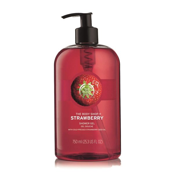 The Body Shop Strawberry Shower Gel Jumbo, 25.3 Fluid Ounces (Packaging May Vary)