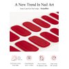 AutyaMee Semi Cured Gel Nail Strips (Big Red)-20 PCS Valentines Day Gel Nail Stickers | UV Light required | Gel Nail Wraps, Salon Quality & Easy To Use