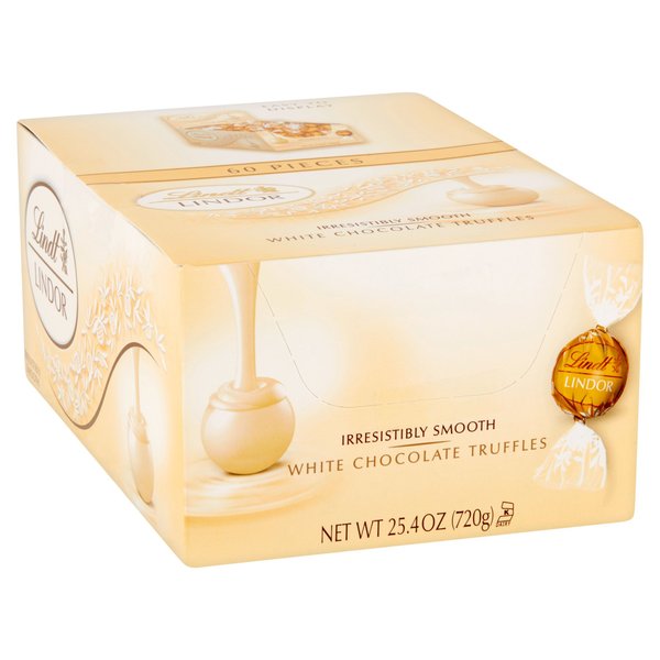 Lindt Lindor Truffles - White Chocolate - 60 ct,1 ounces