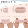 YARIEW 9Pcs Spa Headband and Wrist Washband Set, 3 Pieces Makeup Facial Face Wash Headband Head Bands and 6 Pieces Wrist Bands Terry Cloth Headbands for Women and Girls…