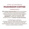 KOS Mushroom Coffee - Dark Chocolate Mocha Flavor - Organic Instant Coffee Mix with Reishi, Cordyceps, Lion's Mane, Chaga & Turkey Tail Mushrooms