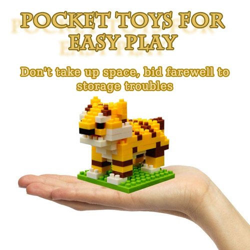 ENHANA 12 Packs Mini Forest Animals Building Blocks Toys Party Favors for Kids,STEM Educational Brick Kits,Goodie Bags, Classroom Prizes, Birthday Valentines Easter Gifts for Kids Boys Girls 1347PCS