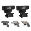 Gun Magnet, 2P Magnetic Car Holster with Trigger Guard Protection, Concealed Gun Magnet Mount for Vehicle, Truck, Safes, Walls, Heavy Duty Car Gun Holster for Pistol, Revolver, Rifle, Handgun, Shotgun