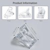 20 PCS Quick Building Nail Tips Clip Set - Ergonomic Extension Nail Plastic Finger Clamps for UV LED Builder Gel, DIY Manicure Nail Art Tool, Light and Durable (Transparent)