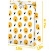 Bumble Bee Goodie Bags-24 Pcs Honey Bee Party Candy Favor Bags with Stickers, Honey Bee Goody Gift Treat Bags Bumble Bee Themed Birthday Party Supplies