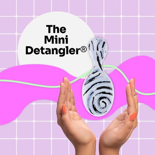 Wet Brush Squirt Detangling Hair Brush, Purple Swirl (Watercolor Motif) - Mini Detangler Comb with Ultra-Soft IntelliFlex Bristles Glide Through Tangles with Ease - Pain-Free Hair Accessories