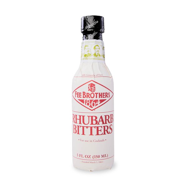 Fee Brothers Rhubarb Cocktail Bitters - Aromatic Cocktail Mixer, Gluten Free, Vegan-Friendly, 5 fl oz