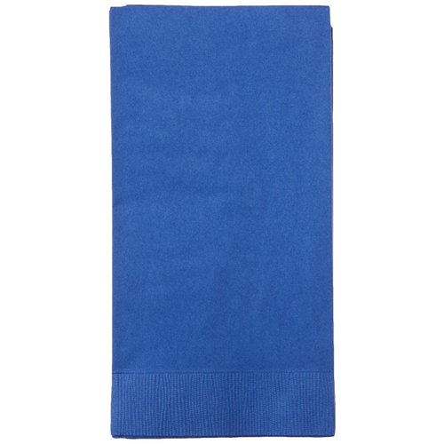 50-Count Touch of Color Paper Dinner Napkins, Cobalt