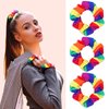 3 Pieces Pride Rainbow Hair Scrunchies for Women Girls Rainbow Striped Hair Ties Gay Pride Day Girls Scrunchies Elastic Hair Bands Soft Ponytail Holder for LGBT Pride Decorations Accessories