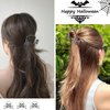 Halloween Hair Clips Skull Claw Clips Metal Black Claw Clips Skull Head Shape Design Hair Accessories for Women Girls Thick Thin Hair Cosplay Halloween Decorations 1PCS