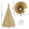 BMC Classic Plains Indian Teepees - Tan 3pc Western Plastic Playset Accessories