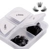 Lash Clusters, 96 Pcs Individual Cluster Lashes DIY Lash Extension 10-16mm Eyelash Clusters Volume Wispy Lashes Super Thin Band Reusable Soft & Comfortable（T01-96-D-10-16MIX）