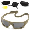 Revision Military ShadowStrike Deluxe Yellow Kit - Tan - Anti-Fog, Tactical Military Ballistic and Eye Protection Sunglasses