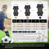 Geekism Soccer Shin Guards for Youth Kids Toddler, Protective Soccer Shin Pads & Socks Equipment - Football Gear for 3 5 4-6 7-9 10-12 Years Old Children Teens Boys Girls (Black, Small)