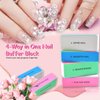 Q&D Nail Buffer Block 5 PCS, 4 Way Shine Polisher Professional Nail Buffing File Manicure File Sanding Files for Nail Care, DIY&Salon Use