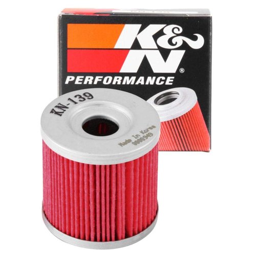K&N Motorcycle Oil Filter: High Performance, Premium, Designed to be used with Synthetic or Conventional Oils: Fits Select Suzuki, Arctic Cat, Kawasaki Vehicles, KN-139