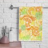 Vhcawsu Lemon Orange Lime Hand Towel Tropical Fruits Theme Towels Soft Bathroom Hair Drying Towels Highly Absorbent Bath Towel for Spa Gym Sport 16" X 30"
