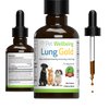 Pet Wellbeing Lung Gold for Dogs - Vet-Formulated - Lung & Respiratory Immune Support, Open Airways, Easy Breathing - Natural Herbal Supplement 2 oz (59 ml)
