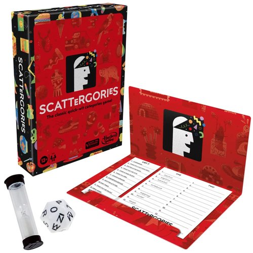 Classic Scattergories Game, Party Game for Adults and Teens Aged 13 and up, Board Game for 2-6 Players