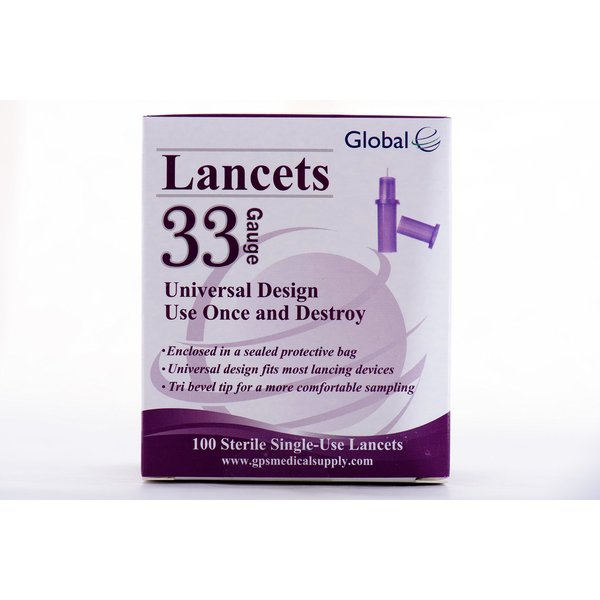 Easy Glide 33 Gauge Pull Top Lancets - Virtually Pain-Free Testing - Suitable for Most Lancing Devices