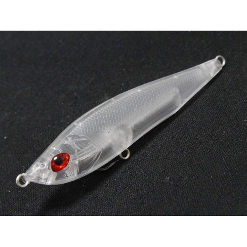 wLure 10 Blank Unpainted Minnow Crankbait Topwater Lipless Jerkbait Fishing Lures V3 (UPM708P10)