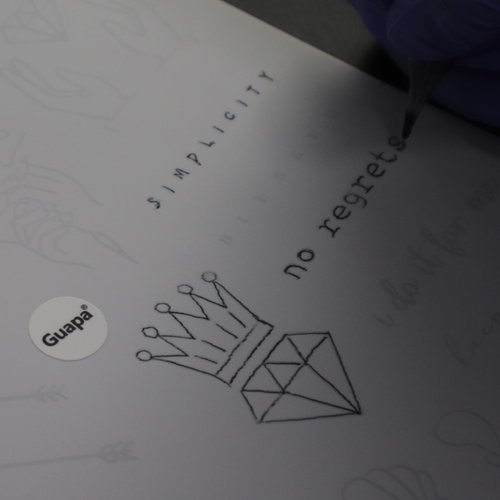 2pcs White Tiny Tattoo Practice Skin Double-Sided Minimalist Tattoo Practice Pad 30 Stencil Designs Floral Tattoo Designs Fake Skin (2pcs)