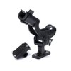 HiUmi Adjustable Rotatable Plastic Fishing Rod 3 Mount Rack Holder Bracket Boat Canoeing Rowing Mount Kit Kayak Side Rod Holder (RH50-2Pack)