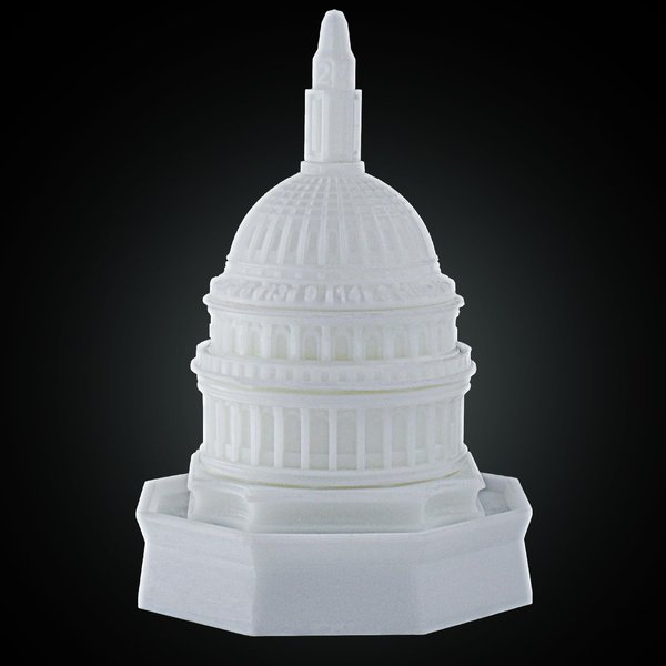 CZYY DND Dice Set - U.S. Capitol Design 3D Printed Stackable & Spinning Polyhedral Dice, Unique RPG Dice for D&D, Cool Gaming Accessories & Gift for Dungeon Master & TTRPG Gamer (U.S. Capitol)