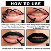 LZXLUKGIR Black Lipstick Halloween Black Lip Liner Lip Kit,Matte Black Lipstick Long Lasting Smudge Proof,Velvet Black Lip Gloss Lip Stain,Non Stick Cup Black Liquid Lip Stick and Lip Pencil for Women