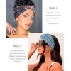 Artilady Boho Headbands for Women-Extra Wide Headband Non Slip Floral Print Head Wrap for Black Women's Hair Soft Elastic Yoga Workout Exercise Bohemian Hair Accessories 6 PCS