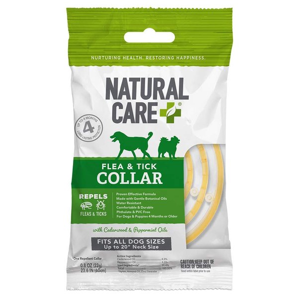 Natural Care Repellent Flea and Tick Collar for Dogs and Puppies - 4 Month Flea & Tick Treatment for Dogs - Repels Fleas & Ticks with Certified Natural Oils