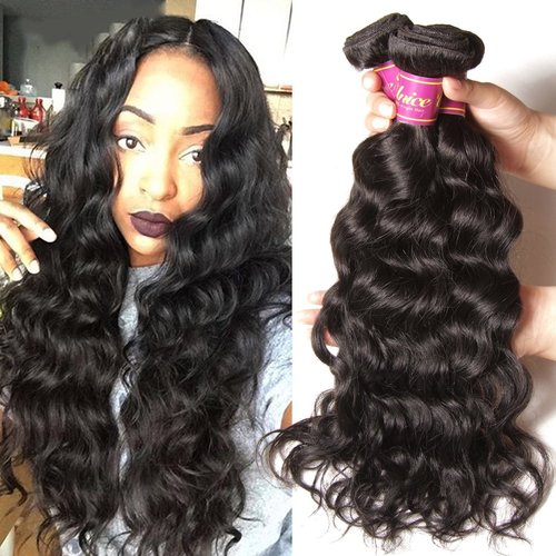 Unice 8a Remy Brazilian Natural Wave Hair 3 Bundles 100% Unprocessed Virgin Human Hair Extensions Weave Natural Color (20 22 24)