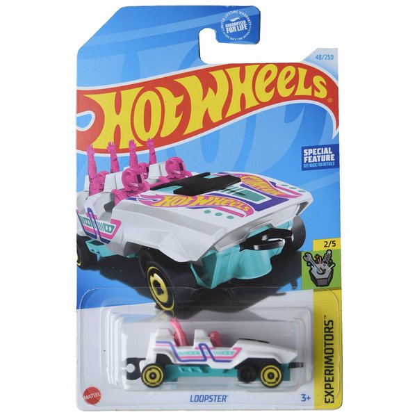 Mattel Hot Wheels Loopster, Experimotors 2/5 [White/handsup] 48/250