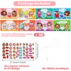 40 Pack Scratch-Off Valentine Jokes Cards for Kids with Envelopes Stickers Sweet Food Valentine's Day Exchange Cards Jokes for School Classroom Candy Donut Ice Cream Exchange Gift Games Party Favor