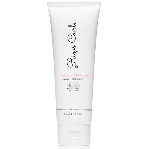 Rizos Curls Travel Hydrating Shampoo, Gently Cleanse, Deeply Moisturizes & Nourishes Scalp, Soft & Healthy Hair from Shea Butter & Moringa Oil, 2.5 oz