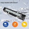 Dream lighting RV Exterior Light LED Porch Awning Light 12v 720 Lumen Black Lighting Fixture, Cool White, 7.8inch