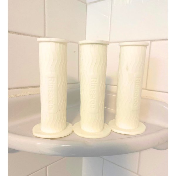 (3 Pack) Replacement Rinseroo Connectors for Handheld Bather. Fits shower heads up to 4 Inches Wide, Easy Install Hose Attachment for Shower Cleaning (Rinseroo Sold Separately, Not for Tub Version)